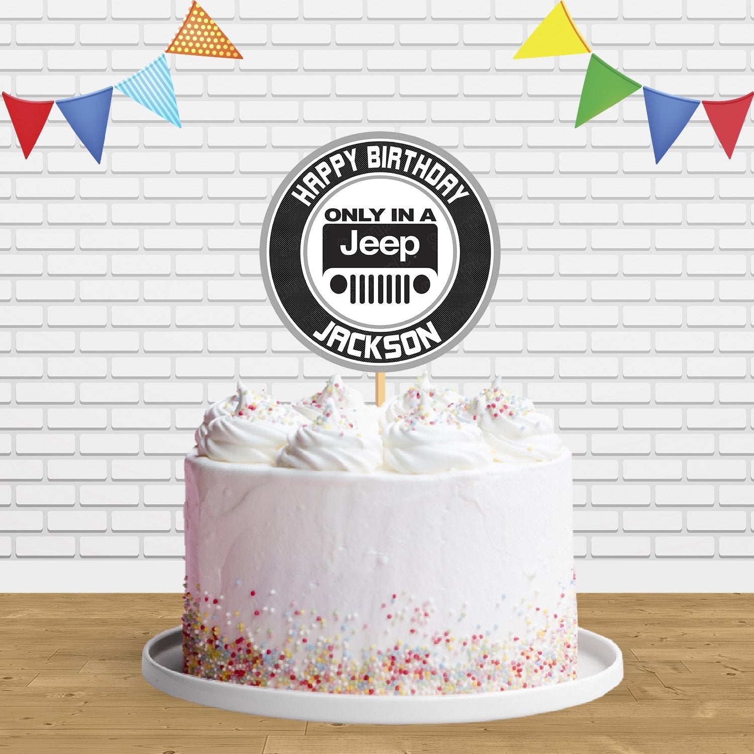 Jeep Wrangler Rubicon Gladiator Edible Cake Toppers Round – Ediblecakeimage