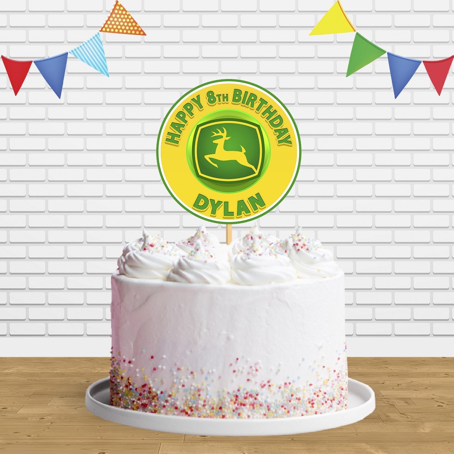 Kids and Character Cake-John Deere Full Speed Ahead PhotoCake Edible  Image-#7538 - Aggie's Bakery & Cake Shop