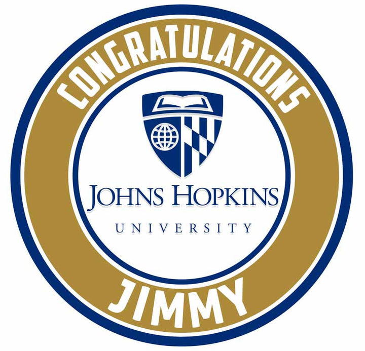 Johns Hopkins University Edible Cake Toppers Round