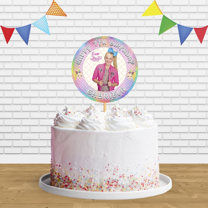 JoJo Siwa C3 Cake Topper Centerpiece Birthday Party Decorations