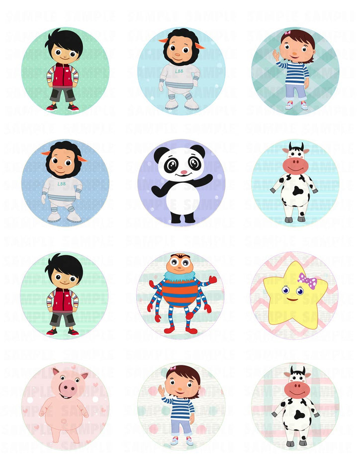 Little Baby Bum Edible Cupcake Toppers