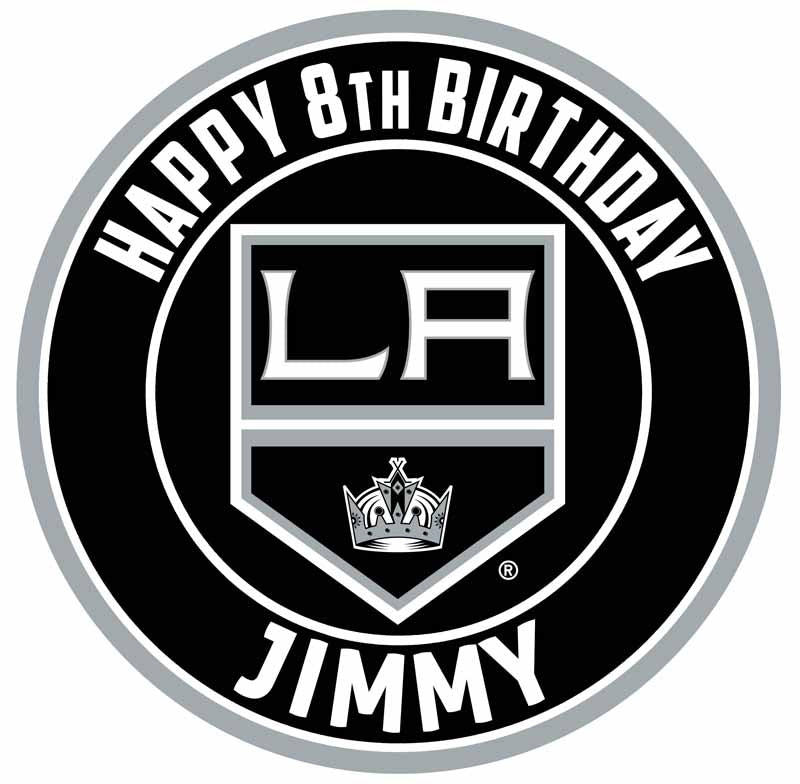 Los Angeles Kings Edible Cake Toppers Round