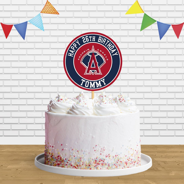 Los Angeles Angels Cake Topper Centerpiece Birthday Party Decorations