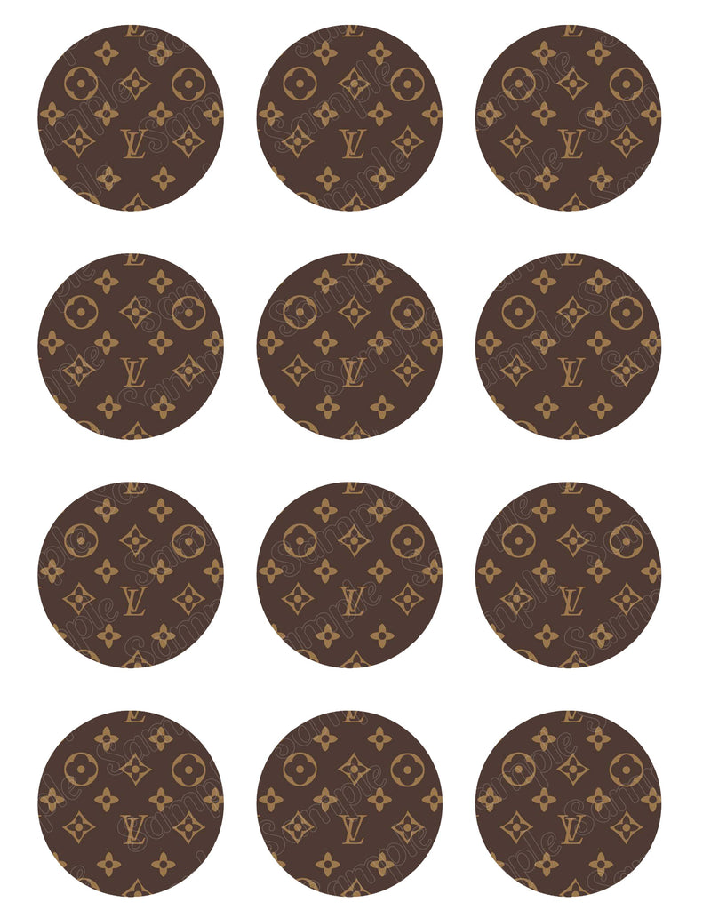Louis Vuitton Gold Edible Cake Toppers – Cakecery