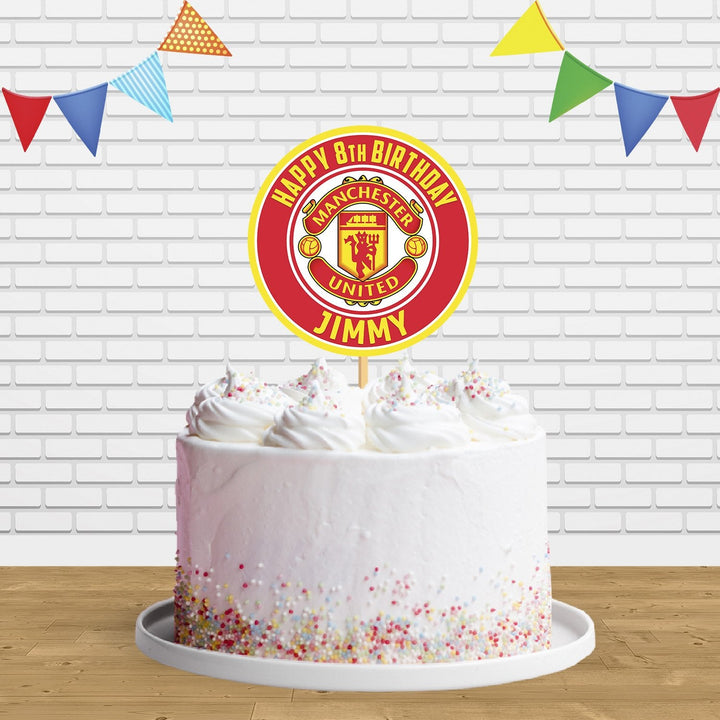 Manchester United Cake Topper Centerpiece Birthday Party Decorations