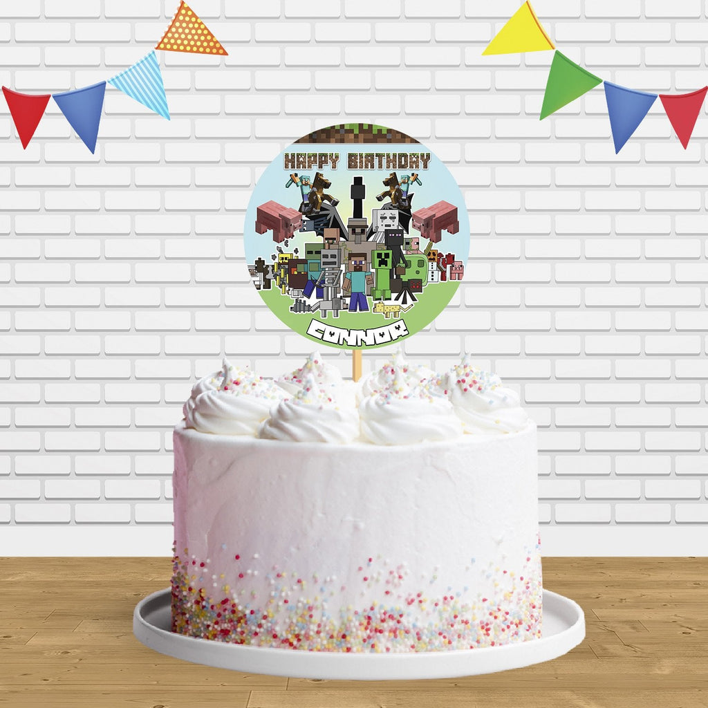 Minecraft C1 Cake Topper Centerpiece Birthday Party Decorations