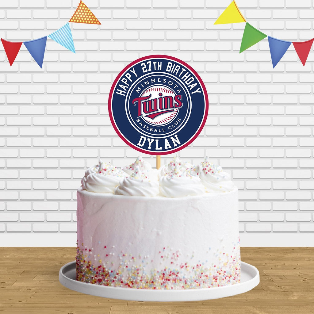 Minnesota Twins Cake Topper Centerpiece Birthday Party Decorations