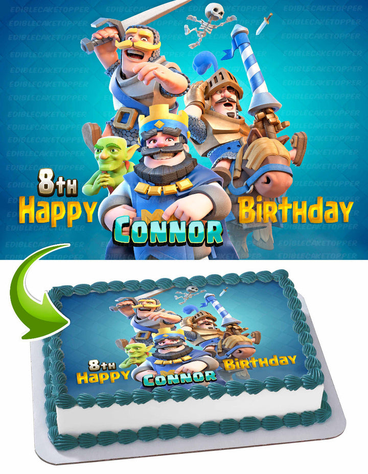 Clash Royale Edible Cake Toppers