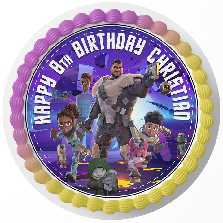 My Dad The Bounty Hunter Edible Cake Toppers Round