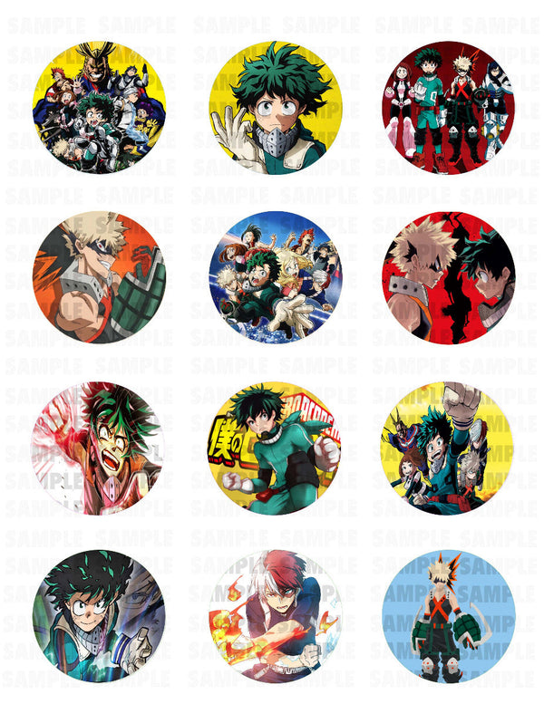 My Hero Academia Edible Cupcake Toppers