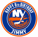 New York Islanders Edible Cake Toppers Round