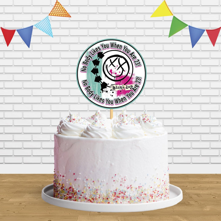 Nobody Likes You When Youre 23 Blink 182 Cake Topper Centerpiece Birthday Party Decorations