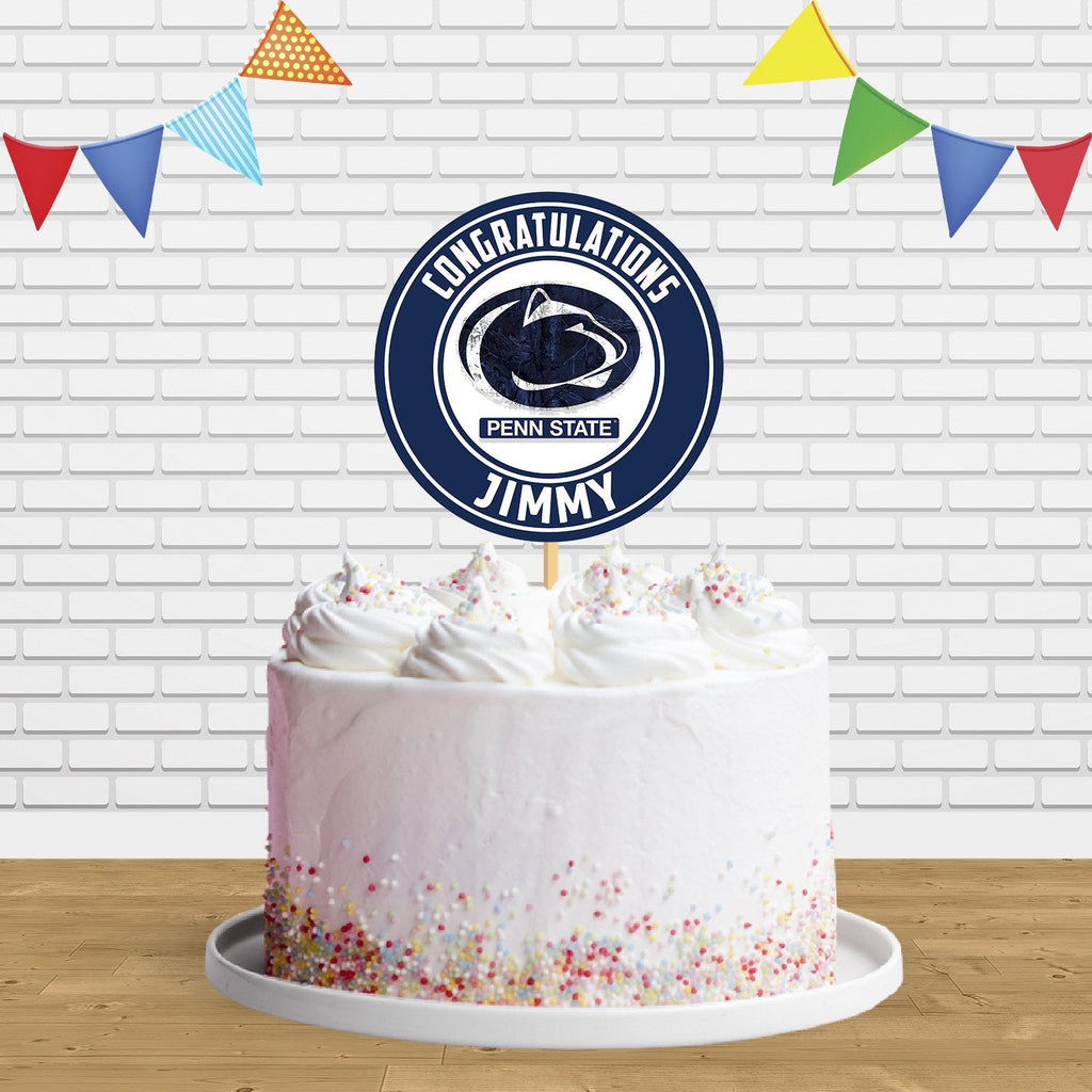 PennState NittanyLions Realtree Camo Cake Topper Centerpiece Birthday Party Decorations