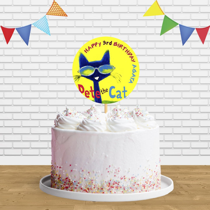 Pete The Cat C1 Cake Topper Centerpiece Birthday Party Decorations