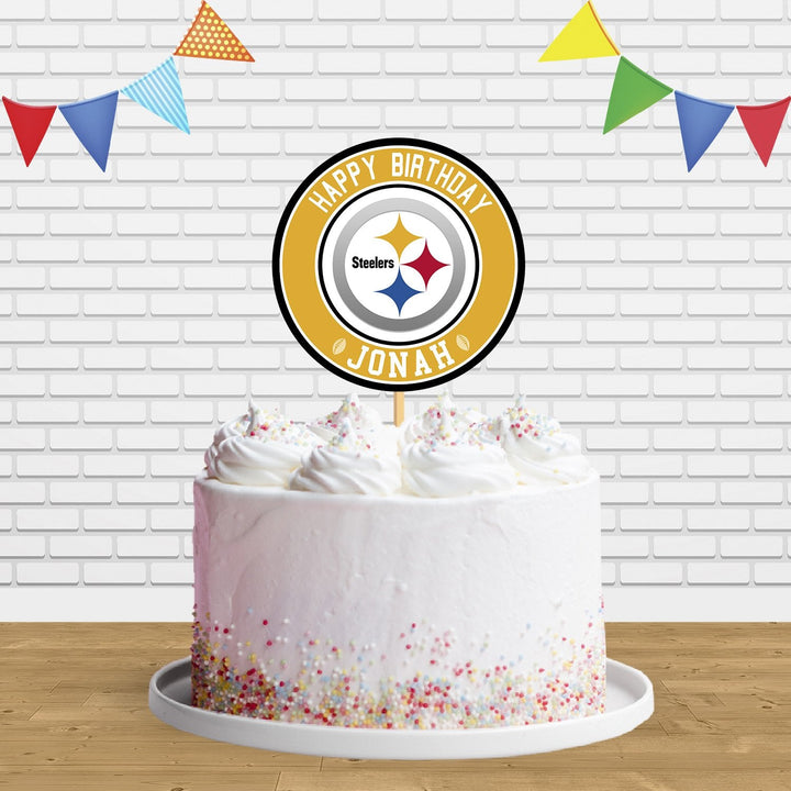 Pittsburgh Steelers Cake Topper Centerpiece Birthday Party Decorations