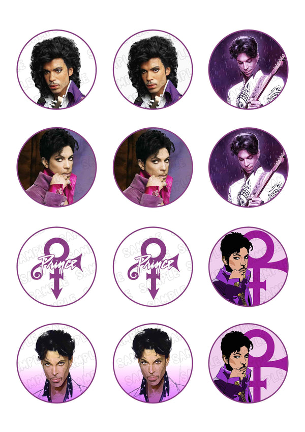 Prince Singer Edible Cupcake Toppers