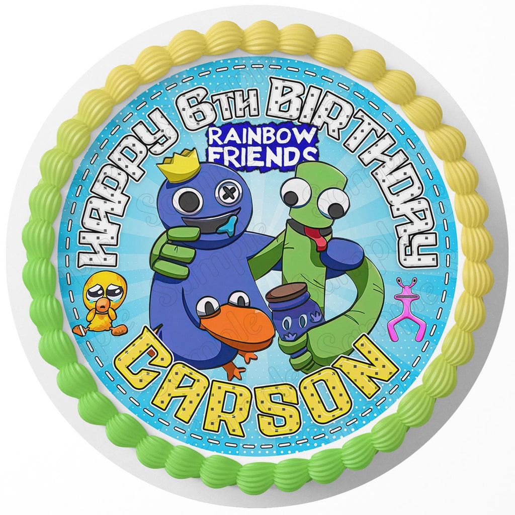 Rainbow Friends Roblox Family Birthday PNG file template