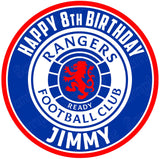 Rangers FC Edible Cake Toppers Round