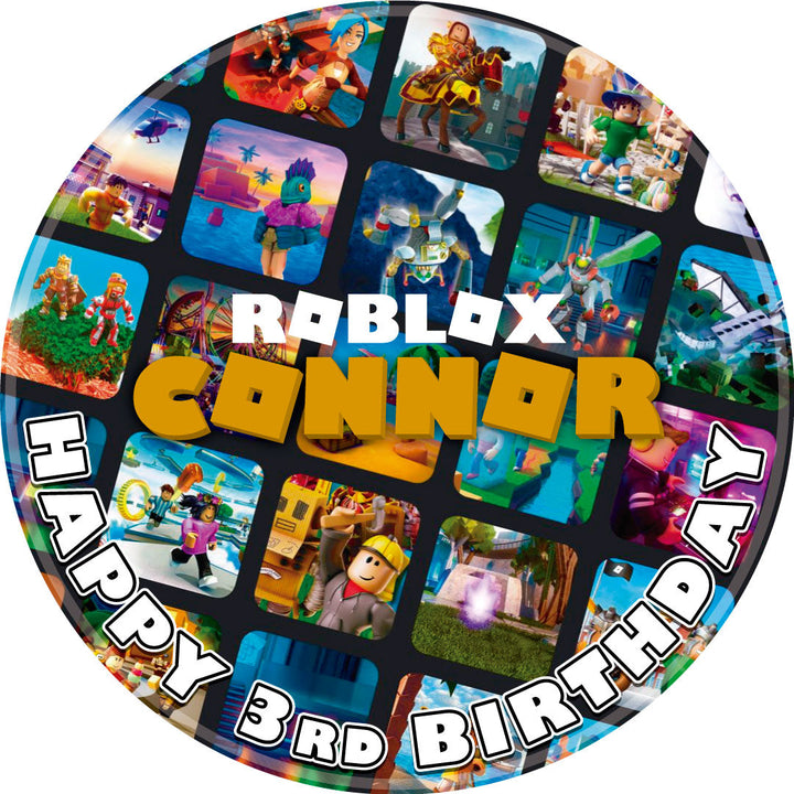 Roblox Edible Cake Toppers Round