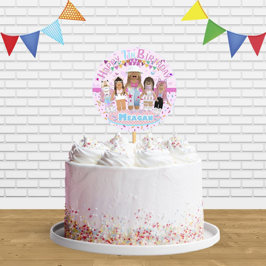 Roblox Cake Topper Roblox Theme Birthday Roblox Party Decor 