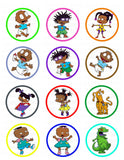 Rugrats African American Black CC Edible Cupcake Toppers