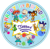 Rugrats Kids Edible Cake Toppers Round