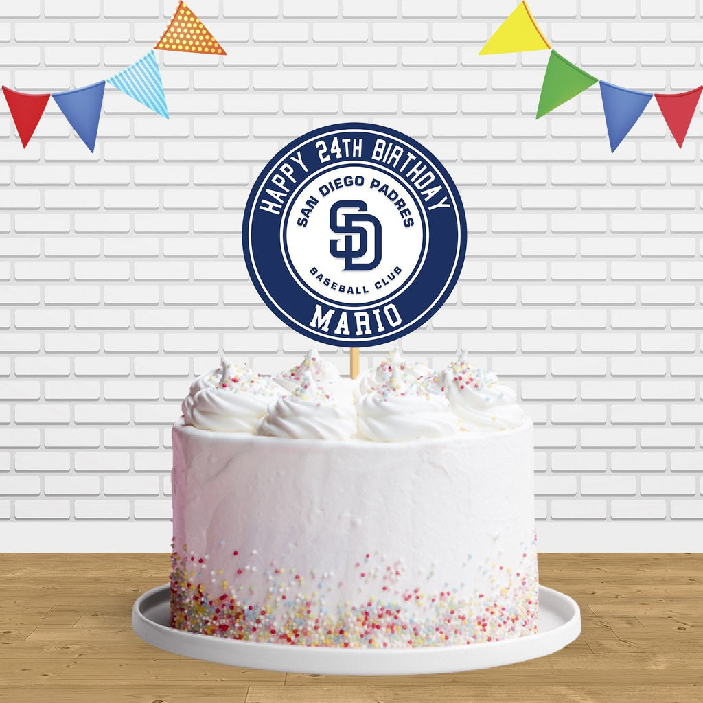San Diego Padres Cake Topper Centerpiece Birthday Party Decorations