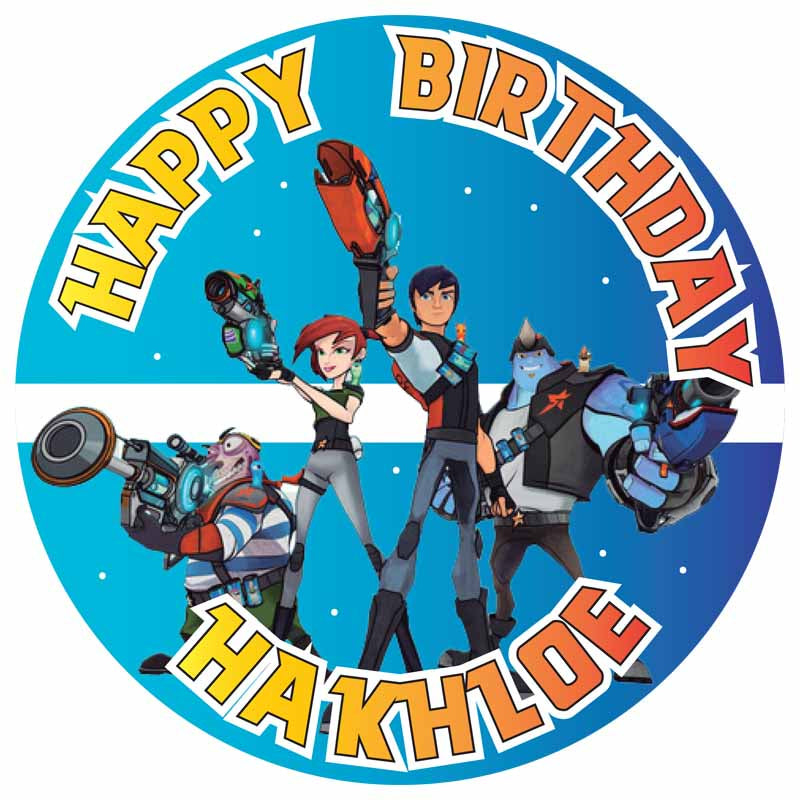 Slugterra Edible Cake Toppers Round