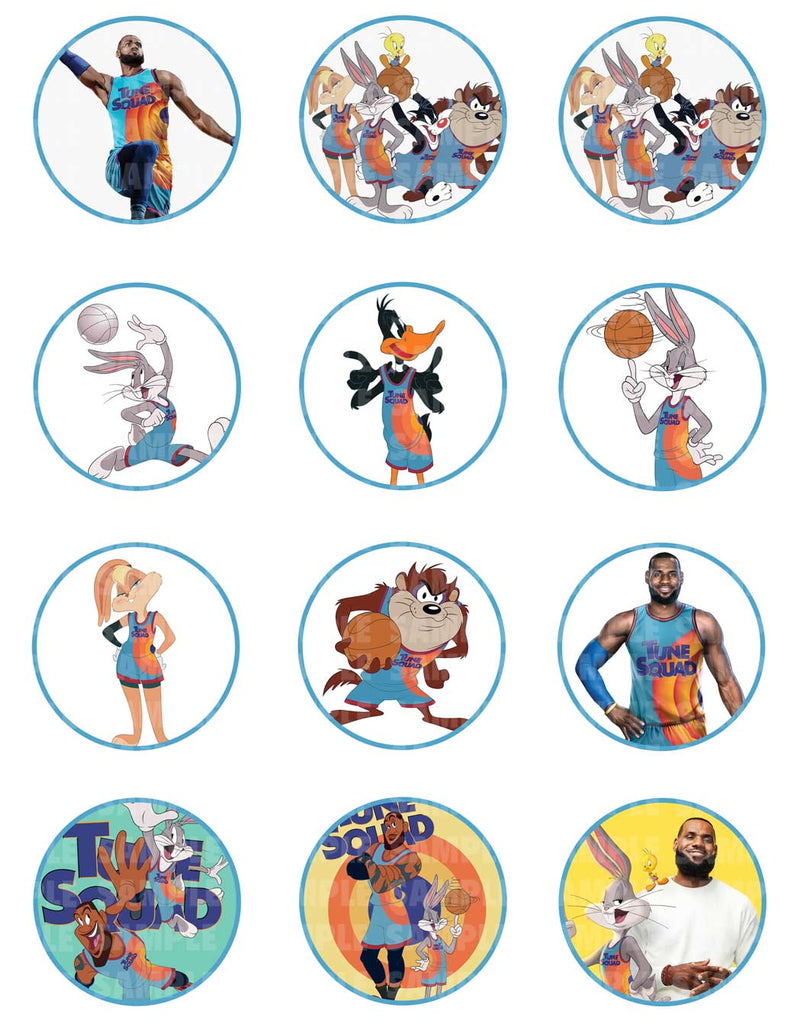 Space Jam A New Legacy Cupcakes Cookies Edible Cupcake Toppers