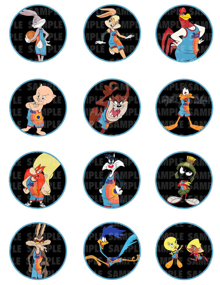 Space Jam A New Legacy Looney Tunes Cupcakes Cookies Edible Cupcake Toppers