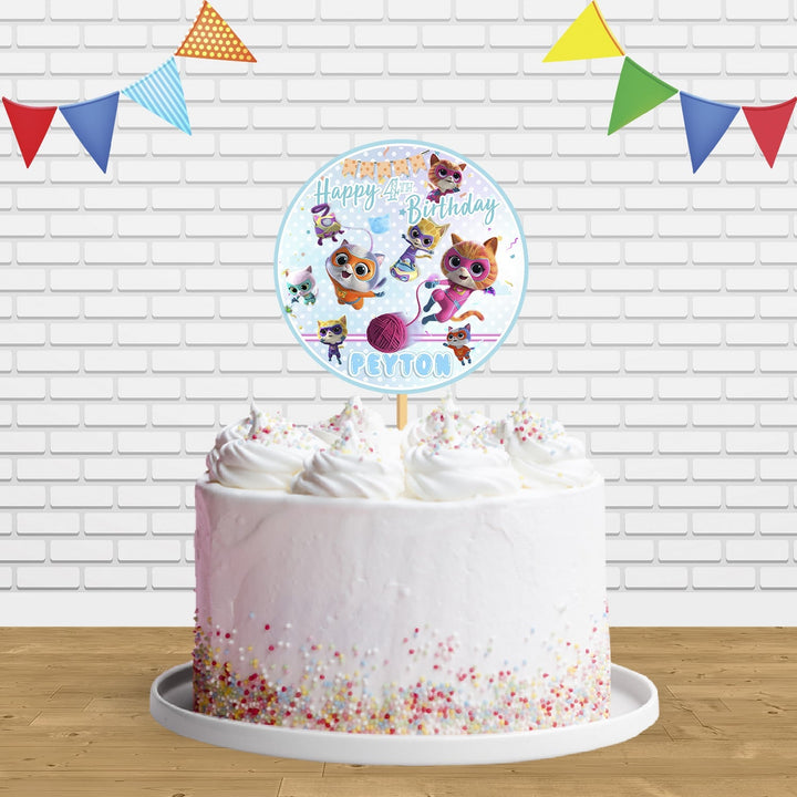 Super Kitties Cake Topper Centerpiece Birthday Party Decorations