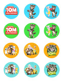 Talking Tom And Friends Edible Cupcake Toppers