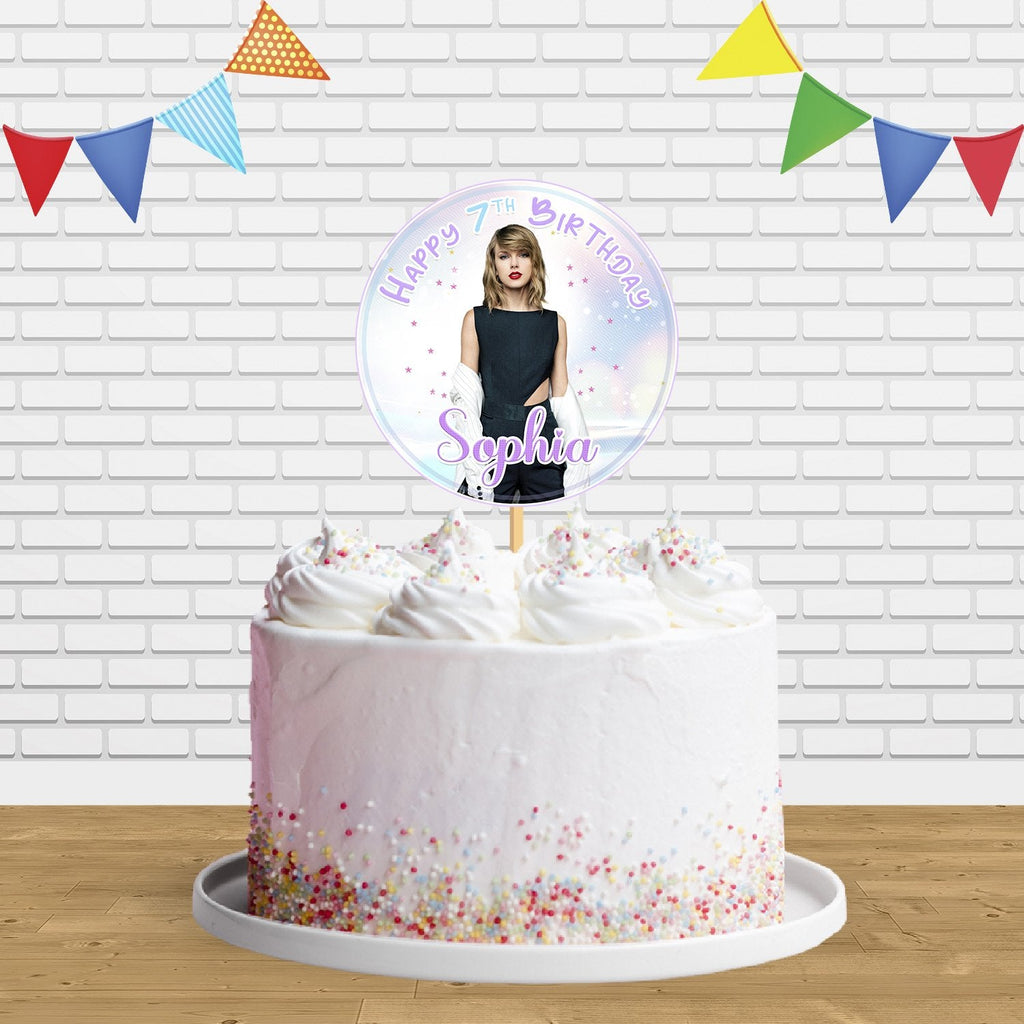 Taylor Swift Cake Topper Centerpiece Birthday Party Decorations