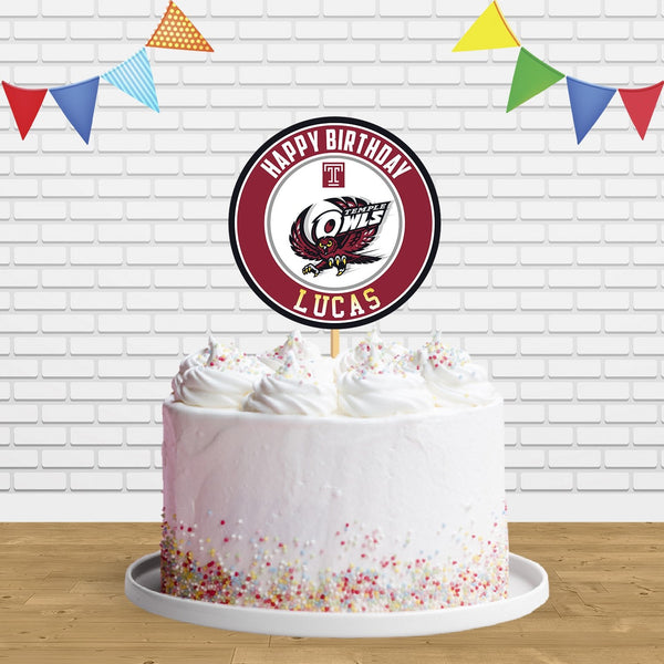 Temple Owls Cake Topper Centerpiece Birthday Party Decorations