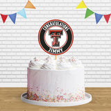 Texas Tech Red Cake Topper Centerpiece Birthday Party Decorations