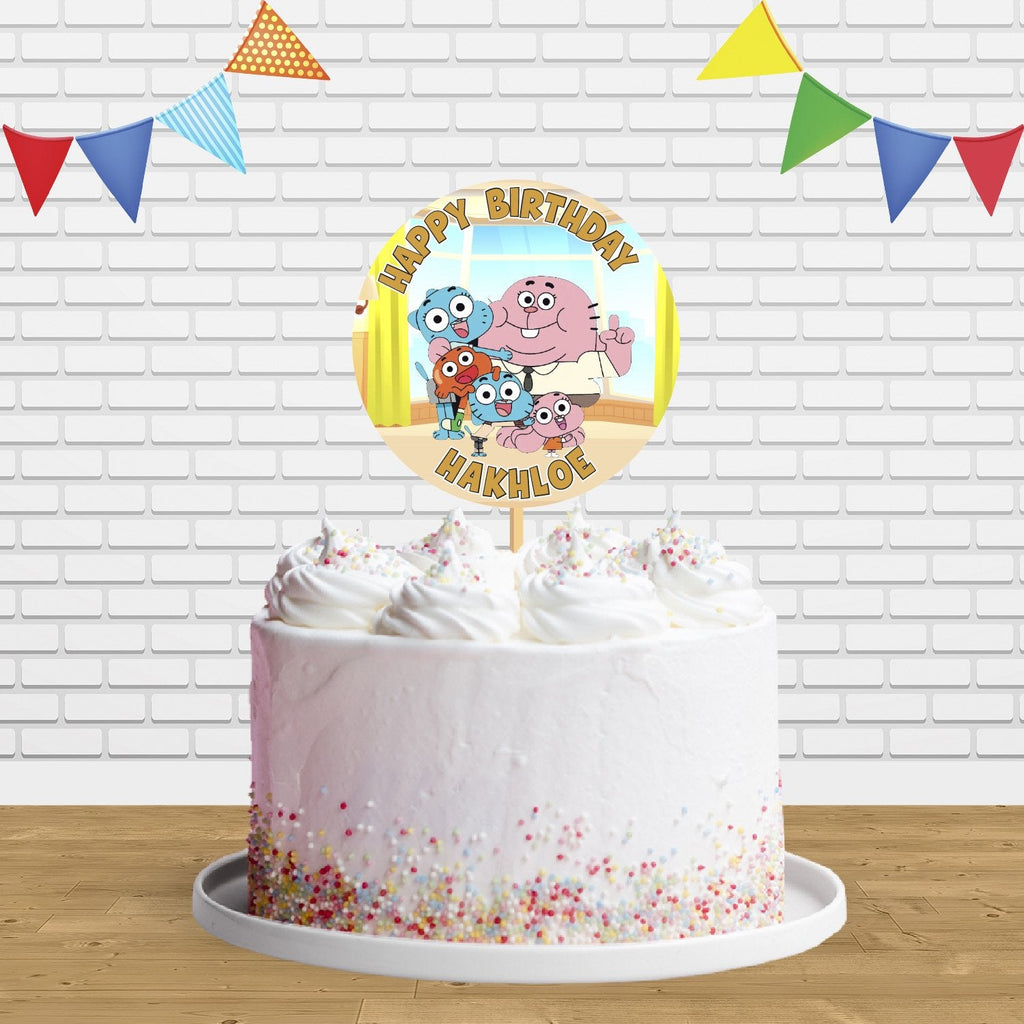 The Amazing World Of Gumball Cake Topper Centerpiece Birthday Party Decorations