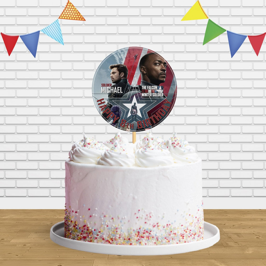 The Falcon And The Winter Soldier Cake Topper Centerpiece Birthday Party Decorations