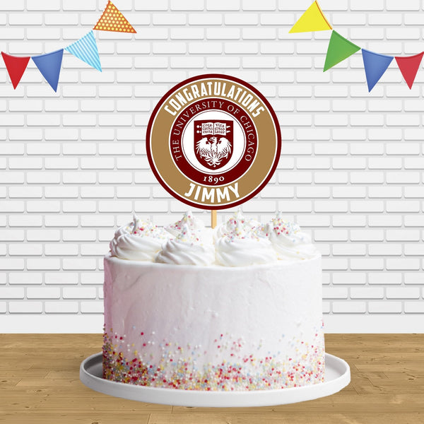 The University Of Chicago Cake Topper Centerpiece Birthday Party Decorations