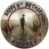 The Walking Dead Edible Cake Toppers Round