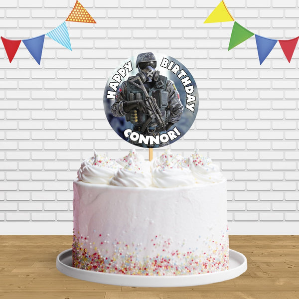 Tom Clancys Rainbow Six Cake Topper Centerpiece Birthday Party Decorations