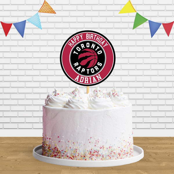 Toronto Raptors Cake Topper Centerpiece Birthday Party Decorations