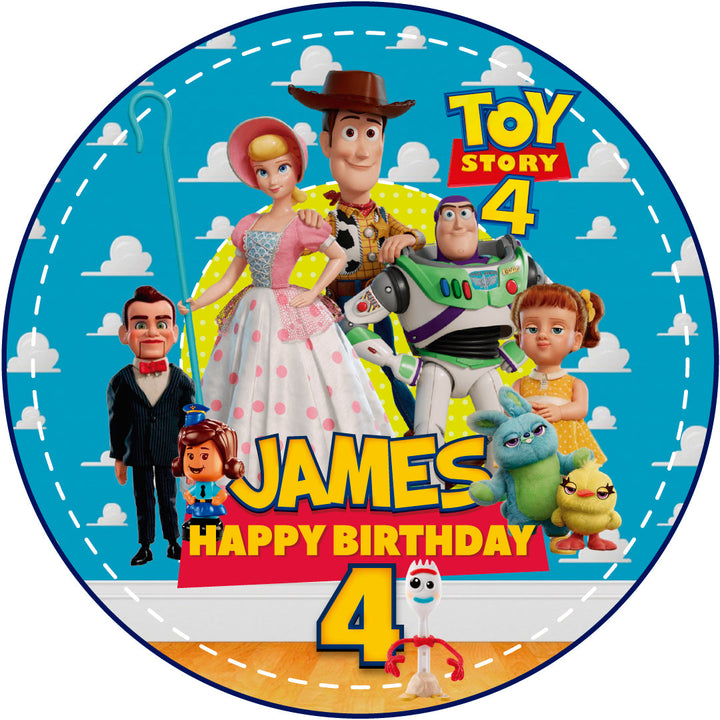 ToyStory4 Edible Cake Toppers Round