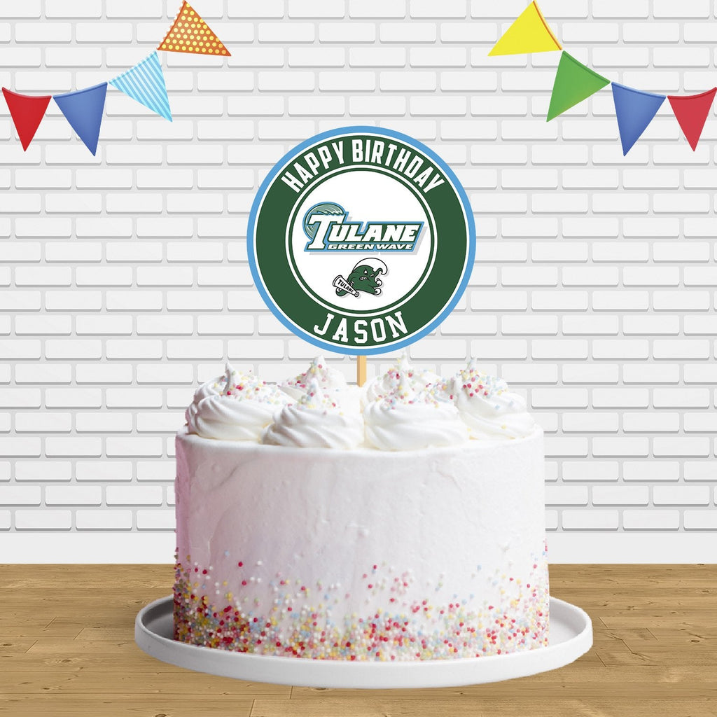 Tulane Green Wave Cake Topper Centerpiece Birthday Party Decorations
