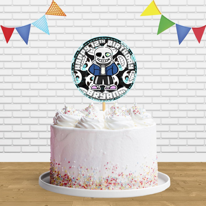 Undertale Sans Cake Topper Centerpiece Birthday Party Decorations