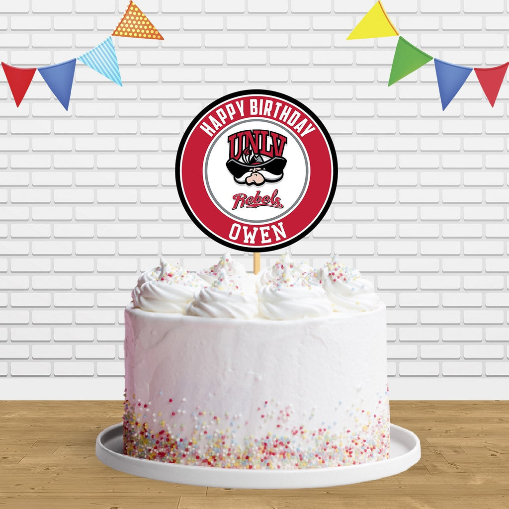 UNLV Rebels Cake Topper Centerpiece Birthday Party Decorations