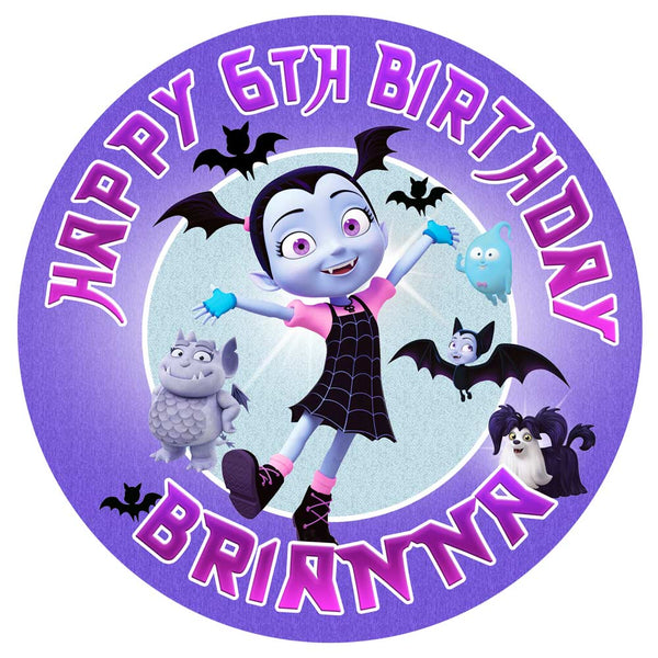 Vampirina Edible Cake Toppers Round