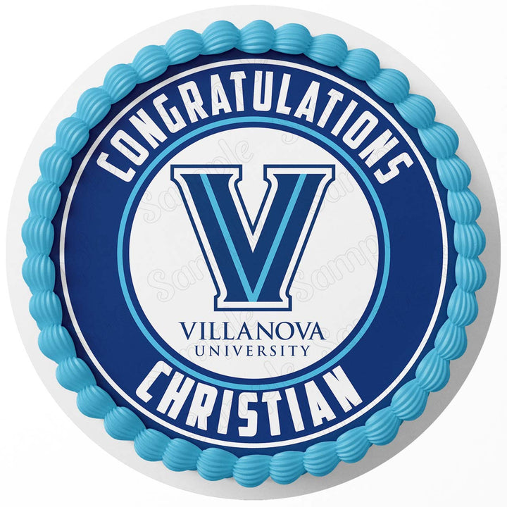 Villanova University RD Edible Cake Toppers Round