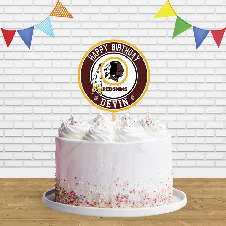 Washington Redskins Cake Topper Centerpiece Birthday Party Decorations