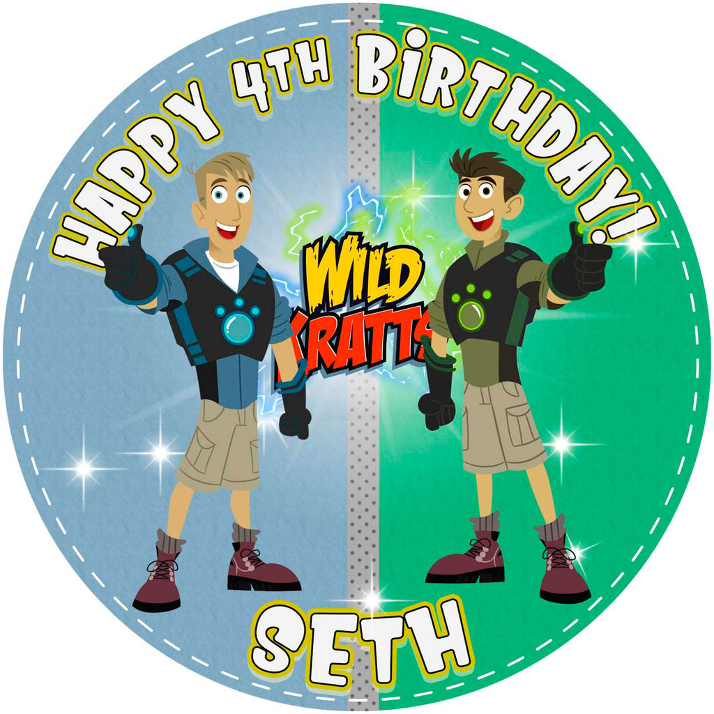 Wild Kratts Edible Cake Toppers Round