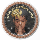 XXXTentacion Singer Rapper Edible Cake Toppers Round